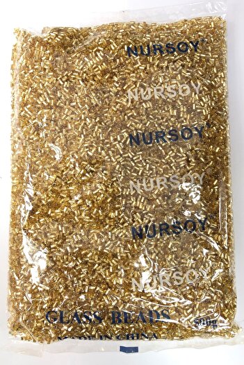 Hayalperest boncuk Gold Yellow Twisted Cut Beads 500 Gr