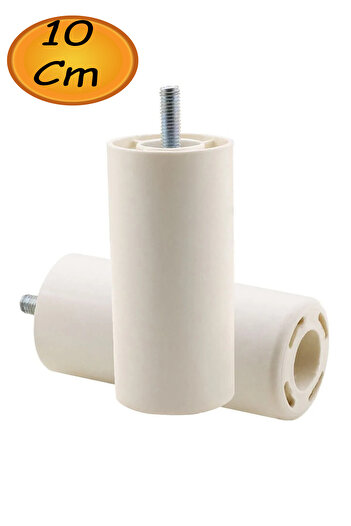 NUBLADO Bro Furniture Sofa Armchair Base Upgrade Riser M8 Screwed Support Leg Feet White 10cm.
