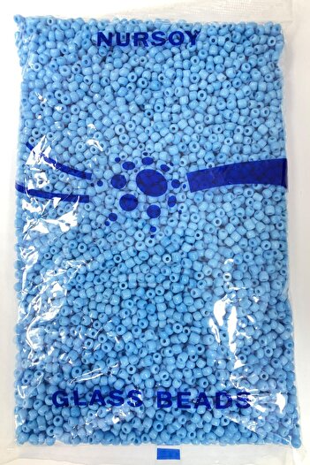 Hayalperest boncuk Baby Blue Sand Beads 4 mm 500 Gr