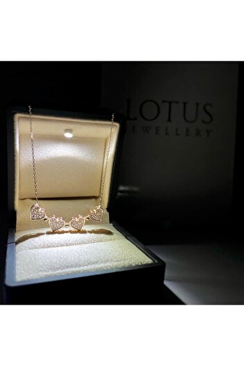 LOTUS JW Işıklı Kolye Kutulu Gümüş Aşk Kolyesi - 925 Ayar Gümüş Kolye