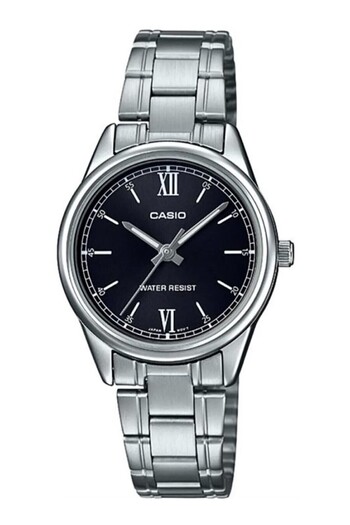 Casio Silver Black Color Women's Wristwatch