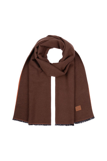 Nordbron Unisex Brown Tassel Knitwear Shawl - Thick and Soft Seasonal Scarf Wool Bryo