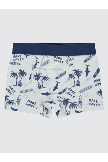Civil Boys Erkek Çocuk 2'li Boxer Set 2-10 Yaş Mavi