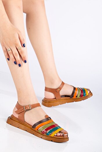 MaskButik Holly Genuine Leather Sandals - Variable