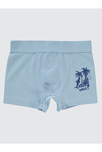 Civil Boys Erkek Çocuk 2'li Boxer Set 2-10 Yaş Mavi