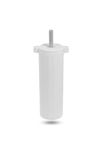 NUBLADO Bro Adjustable Furniture Sofa Base Armchair Support Leg White Legs with M8 Bolt Adjustment 14 Cm.