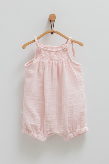 Caramell Floral Print Romper for Baby Girls - Rope Strap, 100% Cotton, Summer Season 2025