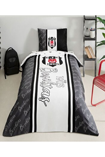 Taç Beşiktaş 1903 Glow Duvet Cover Set - Crown Licensed, 120X200, Single