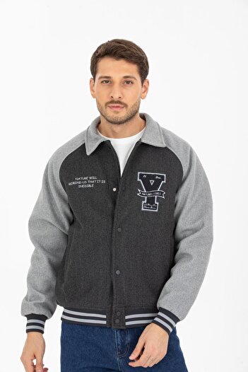 Store Erkek Düğmeli Kolej Mont
