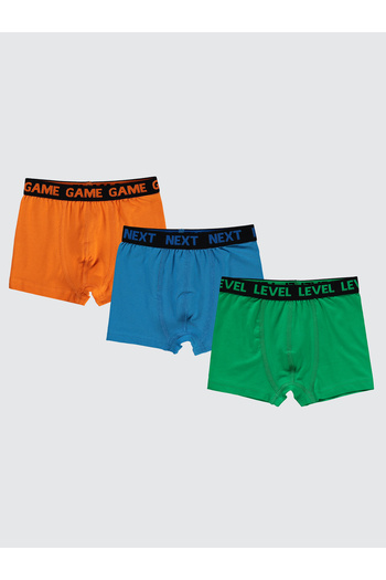 Civil Boys Erkek Çocuk 3'lü Boxer Set 2-10 Yaş Mavi
