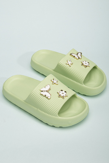 Slipcat Girls' Soelite Fruit Platform Slippers - Soft Summer Sea and Garden Out