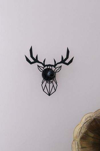 Siyempi "Asil Antler" 2m Anahtarlı Dekoratif Desenli Gölge Aplik