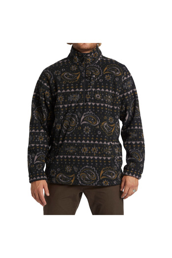 BİLLABONG Boundary Mock Neck Ανδρικό μαύρο φλις ΑΝΔΡΙΚΟ FLEECE ABYFT00463