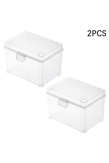 Choice 2PCS 1/2pcs Card Storage Box For Game Cards Trading Cards Sports Cards Playing Card Case Clear Stack