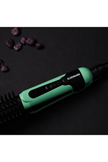 Olsenmark Hair Straightener with Brush, 2 In 1 - 360 Degree Swivel Cord