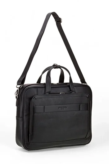 Pierre Cardin كمبيوتر محمول وحقيبة سوداء للجنسين 01pc00111