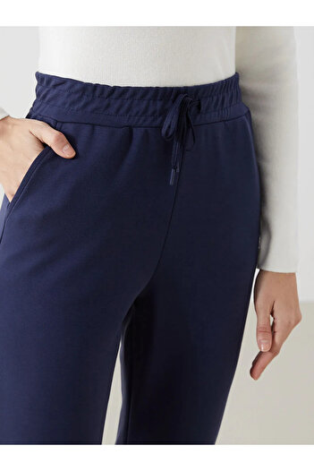 LC Waikiki LCW Modest Lacivert Beli Lastikli Kadın Eşofman Altı