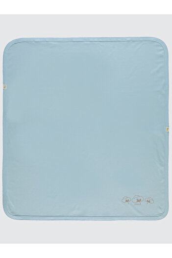 Civil Baby Organik Tek Kat Battaniye 95x85 Cm Mavi