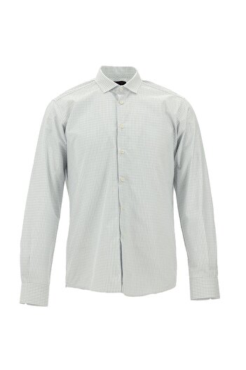 Abdullah Kiğılı Ριγέ Slim Fit Βαμβακερό πουκάμισο - Μακρυμάνικο