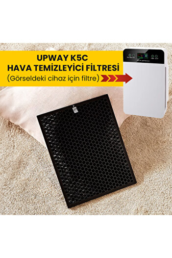 UpWay K5C Hava Temizleyici İçin Çok Katmanlı Aktif Karbonlu Hepa Filtre