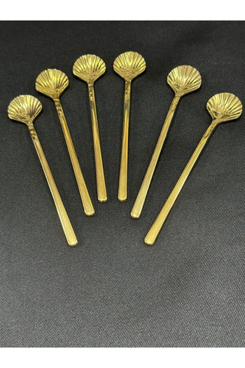 Santara Gold 6 Li Midye Model Tee Spoon