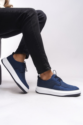 Riccon Raimfyr Men's Sneakers - 0012485   Navy Blue Suede
