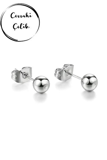 Jaida Moda Unisex Ball End Surgical Steel Nail Earrings