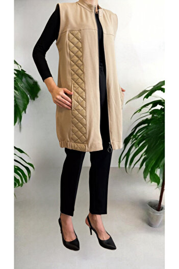 Heyya Women's Zippered Cream Vest