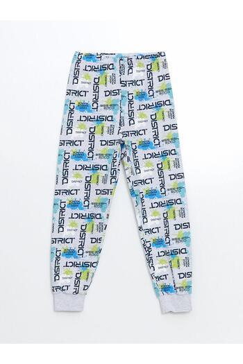 LC Waikiki LCW Kids Bisiklet Yaka Erkek Çocuk Pijama Takımı