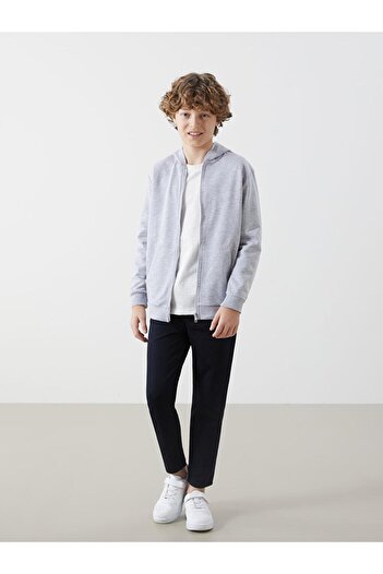 LC Waikiki Lcw Kids Hooded Boy's Zip-Up Cardigan