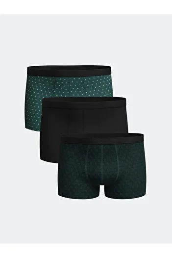 LC Waikiki Standard Mold Cotton Flexible Men's Boxers 3-Piece
