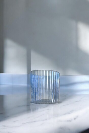 Paşabahçe Colorful Optical Patterned Handcrafted Cylinder Glass Vase En 10X10Cm Candle Holder Object Accessory Decorative Flower Pot