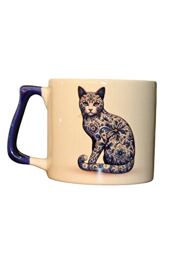 Meturas Blue Cat Figured Mug Cup 225 ml - Collection Piece