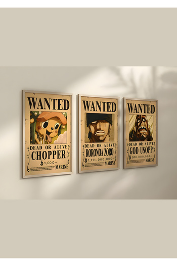Home One Piece Wanted 24'lü Anime Poster Seti, Yüksek Çözünürlük Parlak Kalın Fotograf Kağıdı