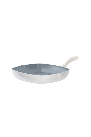 Madame Coco Nano Ceramic Grill Pan - White/Anthracite - 28 cm