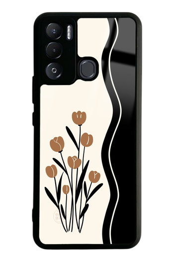 Spoyi Tecno Pova Neo Flower Motif Design Glossy Phone Case