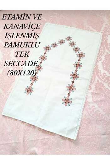 HMZ Textile Gift Dowery Package Etamine and Canvas Handworked Cotton Prayer Rug.