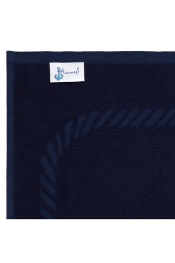 ANEMOSS Πετσέτα θαλάσσης Navy Blue 140x70 cm - Sailor Ties
