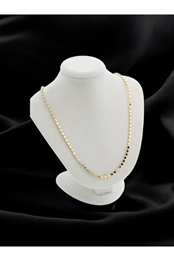 XUPING JEWELRY Melekcehobi Takı 14 Ayar Altın Renginde Xuping 60 cm Ezme Zincir