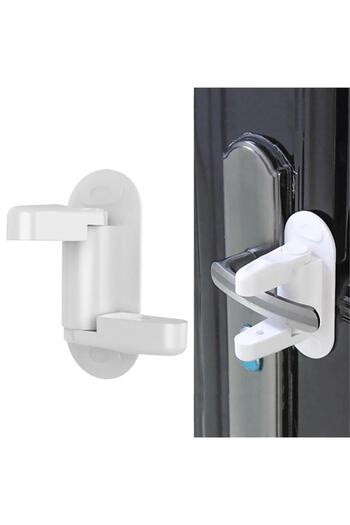 omilife Manual Child Door Lock Self Adhesive Baby Safety Lock Practical Multifunctional Lock
