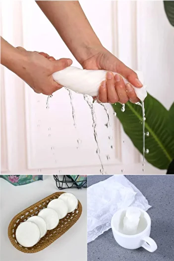 omilife Water Growing Compressed Towel 6 Pieces Disposable Makeup Removal Towels Compressed Towels