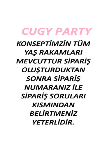 Genel Markalar MOR RENK PAPATYA TEMALI 5 YAŞ DOĞUM GÜNÜ PARTİ KUTLAMA SETİ