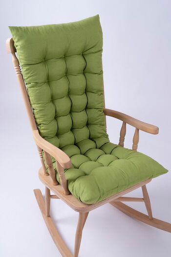 ALTINPAMUK Selen Luxury Chair Cushion, Bench, Swing Rocking Chair Cushion 120X50Cm Green (Just Cushion)