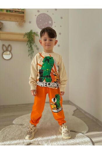 öykümgaleria Boy's 2 Thread Seasonal Bottom Top Set