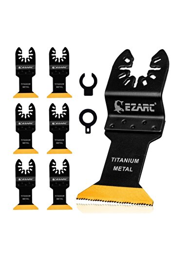 Choice1 Multipurpose Cutting HHS 6PCS Set 3/6PCS Titanium Oscillating Blade Saw Blades, Oscillating Tool Acc