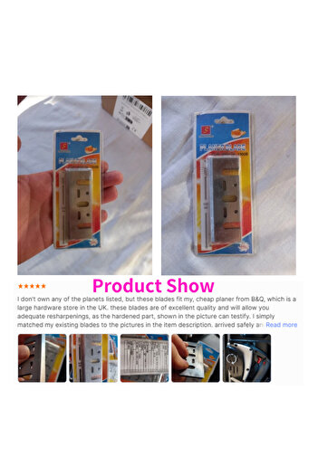Choice 2Pcs 82mm Electric Planer Blade Cutter HSS Edge Wood Planer Cutting For Makita 1900B KP0800 D2667...