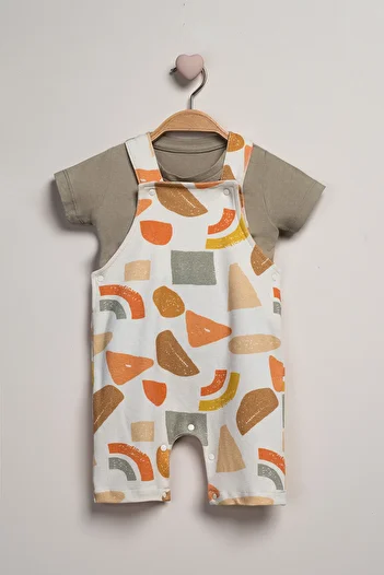 Baby Fou T-Shirt and Salopet Set - Set of 2