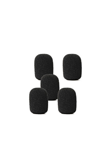Choice black 5 Pcs Small Foam Mini Microphone Covers For Headset Microphone Mic Cover For Headset Protectio