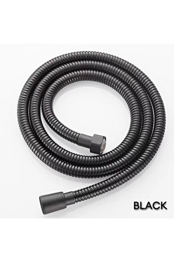 Choice 150cm Black Black/Chrome Stainless Steel Flexible Shower Hose Bathroom Accessories Shower Pipe High