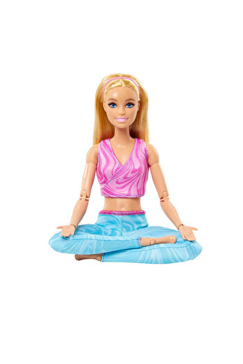 Barbie ® Sonsuz Hareket™ Bebeği,Sarışın, Çıkarılabilir sporcu atleti ve tayt giyen HRH27